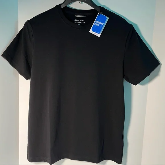 Porter & Ash 95% Cotton 4-way Stretch Short Sleeve Crew Neck Casual Top/Teeshirt - Picture 1 of 9